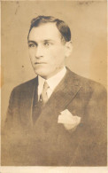 Souvenir Photo Postcard Elegant Man Haircut 1930 - Photographie