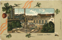 Essen An Der Ruhr - Krupp Denkmal - Litho - Essen