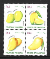 PAKISTAN. N°1068-71 De 2002. Mangue. - Frutas