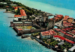 72840149 Sirmione Lago Di Garda Castello Scaligero Fliegeraufnahme Sirmione Lago - Autres & Non Classés