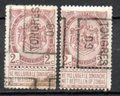 1286 Voorafstempeling Op Nr 55 - TONGRES 09 - Positie A & B - Roulettes 1900-09