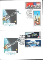 Soviet Space 2 FDC Covers 1975. ASTP Apollo - Soyuz - Rusland En USSR