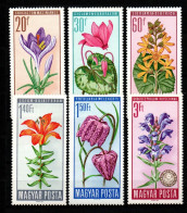 Ungarn 1966 - Mi.Nr. 2212 - 2217 A - Postfrisch MNH - Blumen Flowers - Other & Unclassified
