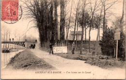 S16446 Cpa 93 Gournay Sur Marne - Une Scène Sur Le Canal - Gournay Sur Marne