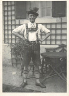 Souvenir Photo Postcard Man Traditional Costume 1928 - Photographie