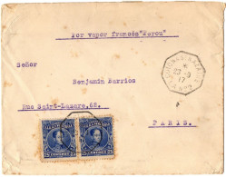 1,68 VENEZUELA, 1917, COVER TO FRANCE - Venezuela