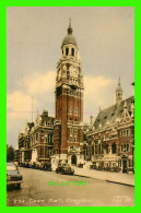 CROYDON, SURREY, UK - THE TOWN HALL - F. FRITH & CO LTD - ANIMATED WITH OLD CARS - - Surrey