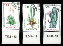 MONACO   -   1996 .   Y&T N° 2057 à 2059 Oblitérés.  Cactus. Série Complète. - Usados