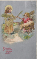 1909 ENGEL WEIHNACHTSFERIEN Vintage Antike Alte Postkarte CPA #PAG692.DE - Anges