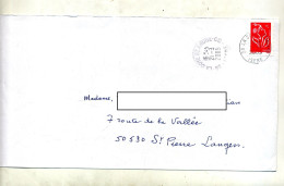 Lettre Cachet La Cote Saint Andre - Manual Postmarks