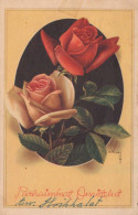 FLOWERS Vintage Ansichtskarte Postkarte CPSMPF #PKG101.DE - Blumen