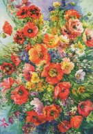 FLOWERS Vintage Ansichtskarte Postkarte CPSM #PBZ022.DE - Flowers