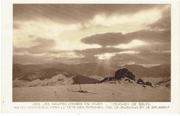 CPSM FRANCE 00 REGIONS ALSACE - Les Hautes-Vosges En Hiver - Coucher De Soleil Vu Du Hochstein Vers La Tête Des Perches. - Alsace