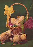 OSTERN HUHN EI Vintage Ansichtskarte Postkarte CPSM #PBO857.DE - Pâques