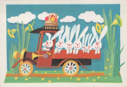 OSTERN KANINCHEN Vintage Ansichtskarte Postkarte CPSM #PBO354.DE - Pasen