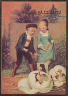 OSTERN KINDER EI Vintage Ansichtskarte Postkarte CPSM #PBO289.DE - Pasqua