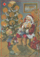 WEIHNACHTSMANN SANTA CLAUS Neujahr Weihnachten Vintage Ansichtskarte Postkarte CPSM #PBL107.DE - Santa Claus