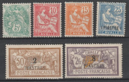 CAVALLE - 1902 - YVERT N°10/14+16 - COTE = 68 EUR - Nuovi