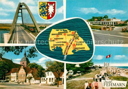 72839429 Insel Fehmarn Fehmarnsundbruecke Ortsmotiv Mit Kirche Strand Promenade  - Fehmarn