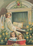 ENGEL WEIHNACHTSFERIEN Feiern & Feste Vintage Ansichtskarte Postkarte CPSM #PAJ205.DE - Anges