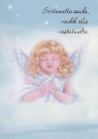 ENGEL WEIHNACHTSFERIEN Feiern & Feste Vintage Ansichtskarte Postkarte CPSM #PAH005.DE - Angels