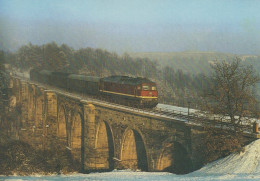 ZUG Schienenverkehr Eisenbahnen Vintage Ansichtskarte Postkarte CPSM #PAA880.DE - Trenes