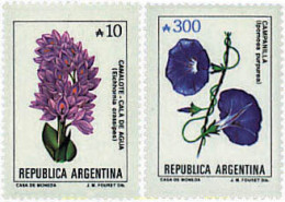 730718 MNH ARGENTINA 1989 SERIE CORRIENTE. FLORES - Nuovi