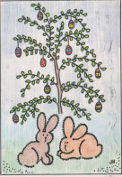 PASCUA CONEJO Vintage Tarjeta Postal CPSM #PBO542.ES - Pasqua