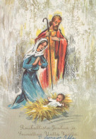 Virgen María Virgen Niño JESÚS Navidad Religión Vintage Tarjeta Postal CPSM #PBB772.ES - Vergine Maria E Madonne