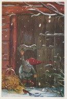 PAPÁ NOEL Feliz Año Navidad Vintage Tarjeta Postal CPSM #PAU603.ES - Santa Claus