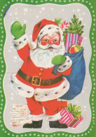 PAPÁ NOEL NAVIDAD Fiesta Vintage Tarjeta Postal CPSM #PAK837.ES - Santa Claus