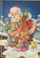 PAPÁ NOEL NAVIDAD Fiesta Vintage Tarjeta Postal CPSMPF #PAJ392.ES - Santa Claus