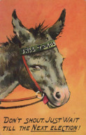 ÂNE Animaux Vintage Antique CPA Carte Postale #PAA159.FR - Donkeys