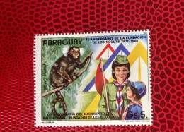 PARAGUAY 1982 1v Neuf MNH ** Mi  Mamíferos Mammals Säugetiere Mammiferi Mammifère - Monkeys