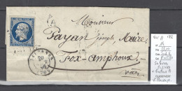 France - Lettre  Salernes  - Var - PC2779 - Facteur A De Villecroze - 1856 - 1849-1876: Classic Period