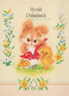 PÂQUES LAPIN Vintage Carte Postale CPSM #PBO416.FR - Easter