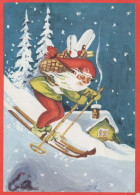 PÈRE NOËL Bonne Année Noël Vintage Carte Postale CPSM #PBL365.FR - Santa Claus