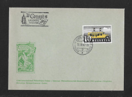 1947 INTERNAT. PHILATELISTENCLUB SCHWEIZERLAND ► Attraktiver Brief 2. Congrès Lausanne  Mit UPU Zudruck - Storia Postale