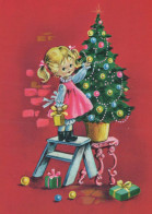 Bonne Année Noël ENFANTS Vintage Carte Postale CPSM #PAS828.FR - Nouvel An