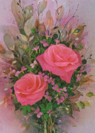 FLEURS Vintage Carte Postale CPSM #PAS095.FR - Bloemen