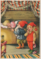 PÈRE NOËL ENFANT NOËL Fêtes Voeux Vintage Carte Postale CPSM #PAK302.FR - Kerstman