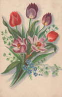 FLOWERS Vintage Postcard CPA #PKE736.GB - Fleurs