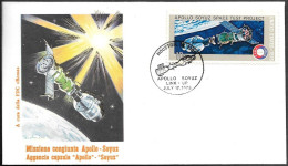 US Space Cover 1975. ASTP Apollo - Soyuz Docking. Houston ##07 - Estados Unidos