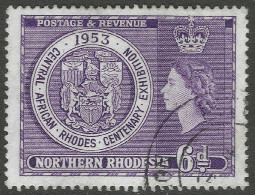 Northern Rhodesia. 1953 Rhodes Centenary Exhibition. 6d Used. SG 59. M5057 - Noord-Rhodesië (...-1963)