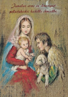 Virgen Mary Madonna Baby JESUS Christmas Religion Vintage Postcard CPSM #PBP801.GB - Vergine Maria E Madonne