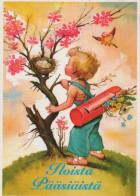 EASTER CHILDREN EGG Vintage Postcard CPSM #PBO286.GB - Easter