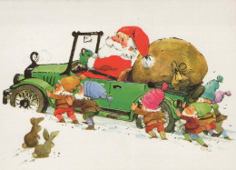 SANTA CLAUS Happy New Year Christmas Vintage Postcard CPSM #PBB114.GB - Santa Claus