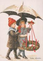 Happy New Year Christmas CHILDREN Vintage Postcard CPSM #PAW608.GB - Nouvel An