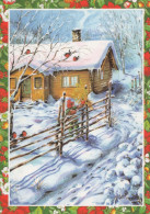 Happy New Year Christmas Vintage Postcard CPSM #PAW417.GB - Nouvel An