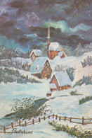 Happy New Year Christmas Vintage Postcard CPSM #PAT260.GB - Año Nuevo